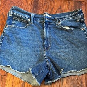 Signature by Levi Strauss Blue Denim Cutoff Jean Shorts. Size 14.